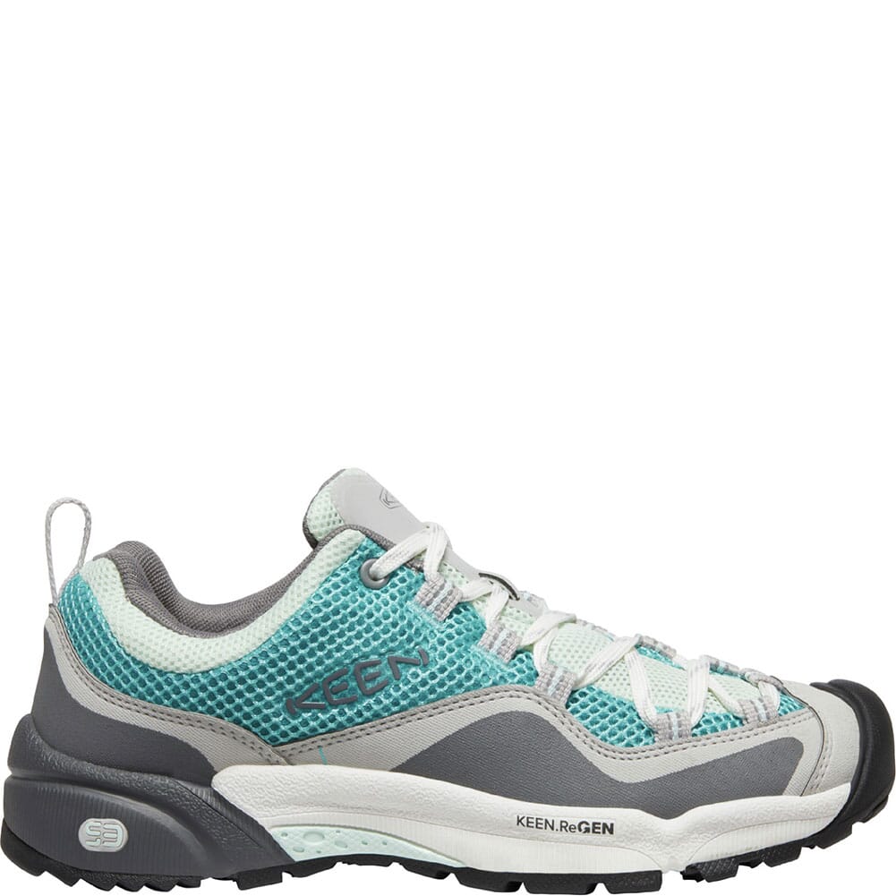 1026176 KEEN Women's Wasatch Crest Vent Hiking Shoes -Porcelain/Blue Glass