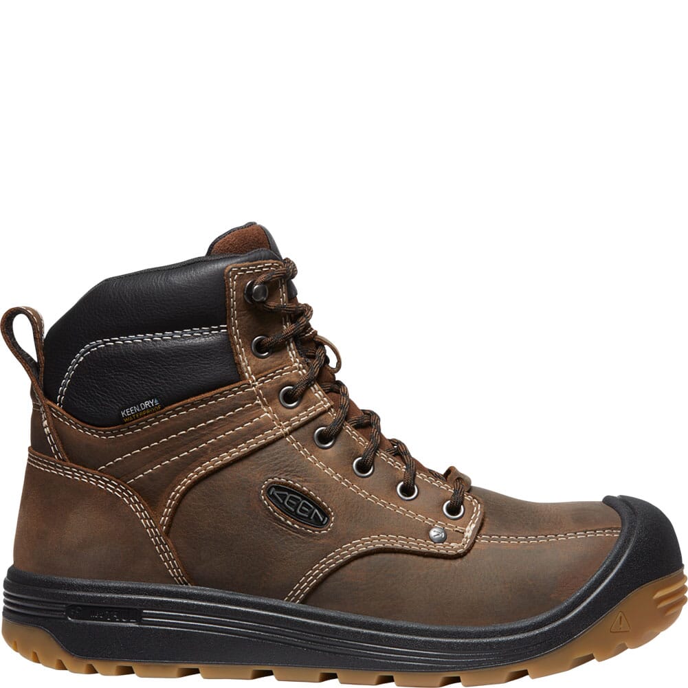 1027100 KEEN Utility Men's Fort Wayne WP Safety Boots - Dark Earth/Gum