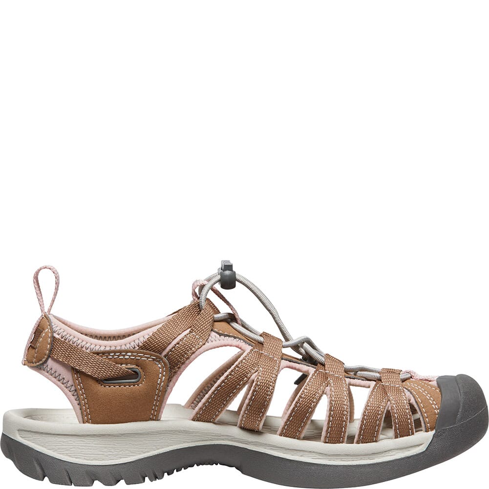 1027361 KEEN Women's Whisper Sandals - Toasted Coconut/Peach Whip