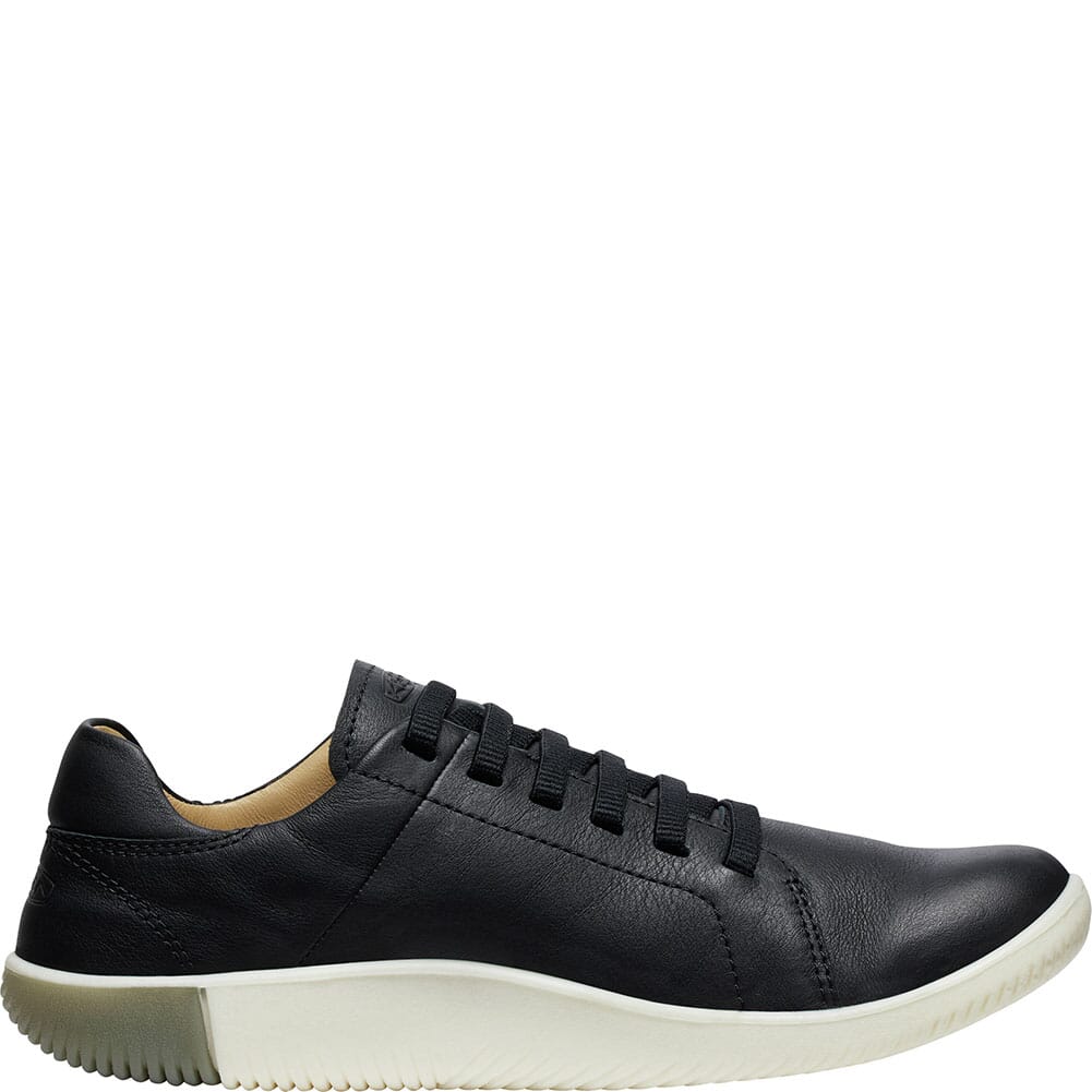 KEEN Outdoor Men's KNX Leather Sneakers - Black/Star White