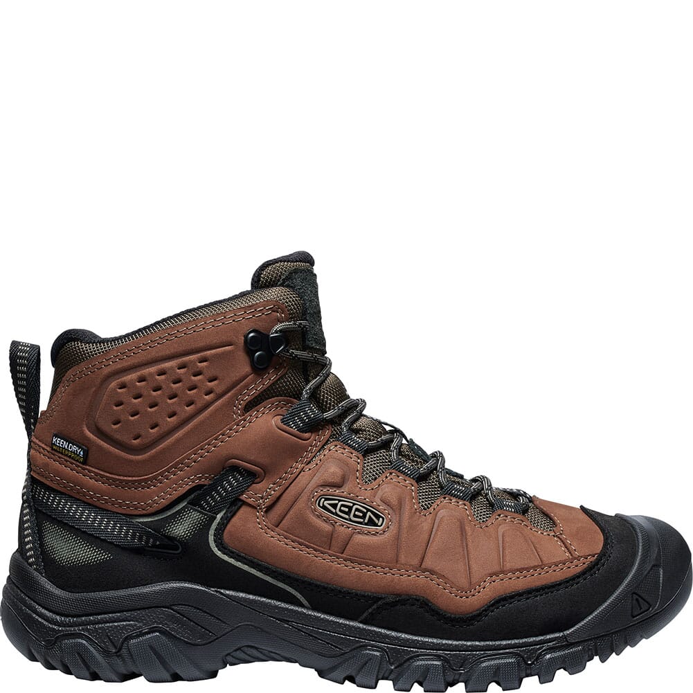 1028988 KEEN Men's Men's Targhee IV WP Hiking Boots - Bison/Black