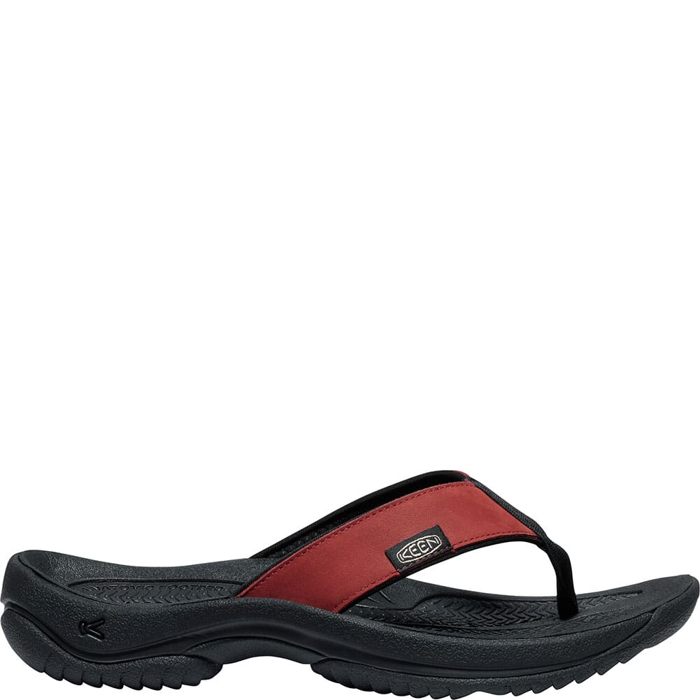 KEEN Outdoor Men's Kona Leather Flip-Flops - Fired Brick
