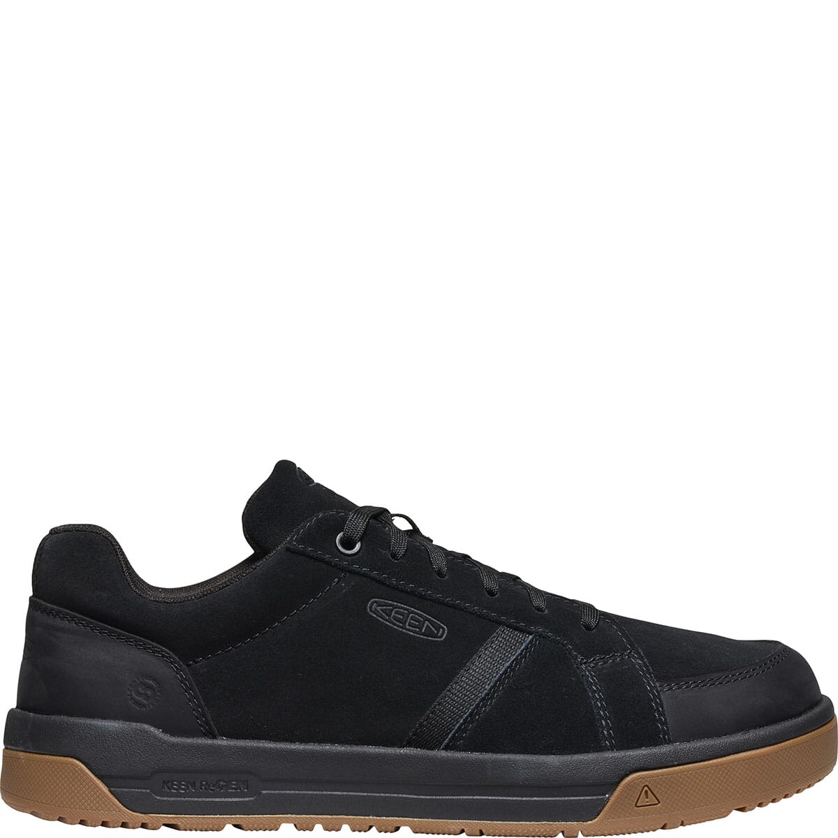 シューズ Kento KEEN Utility Men's Kenton+ SD35 Comp Toe Safety Shoes - Black/Gum