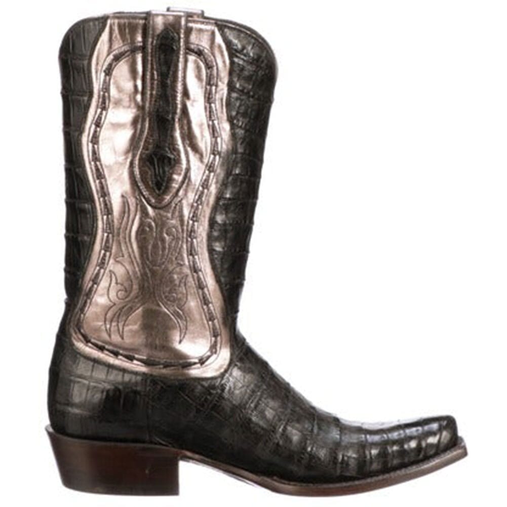GY1083-73 Lucchese Men's Barcenas Ayala Western Boots - Black/Pewter