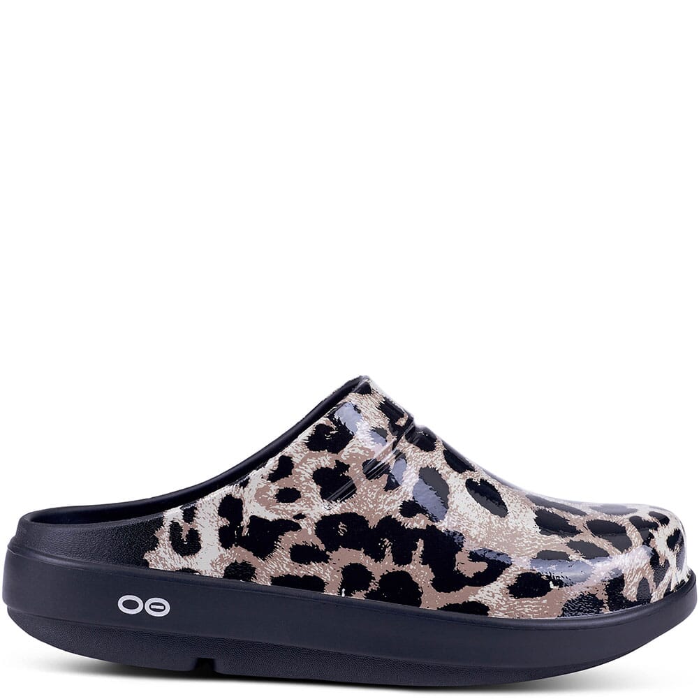 Oofos Women's OOcloog Limited Clog Black/Snake