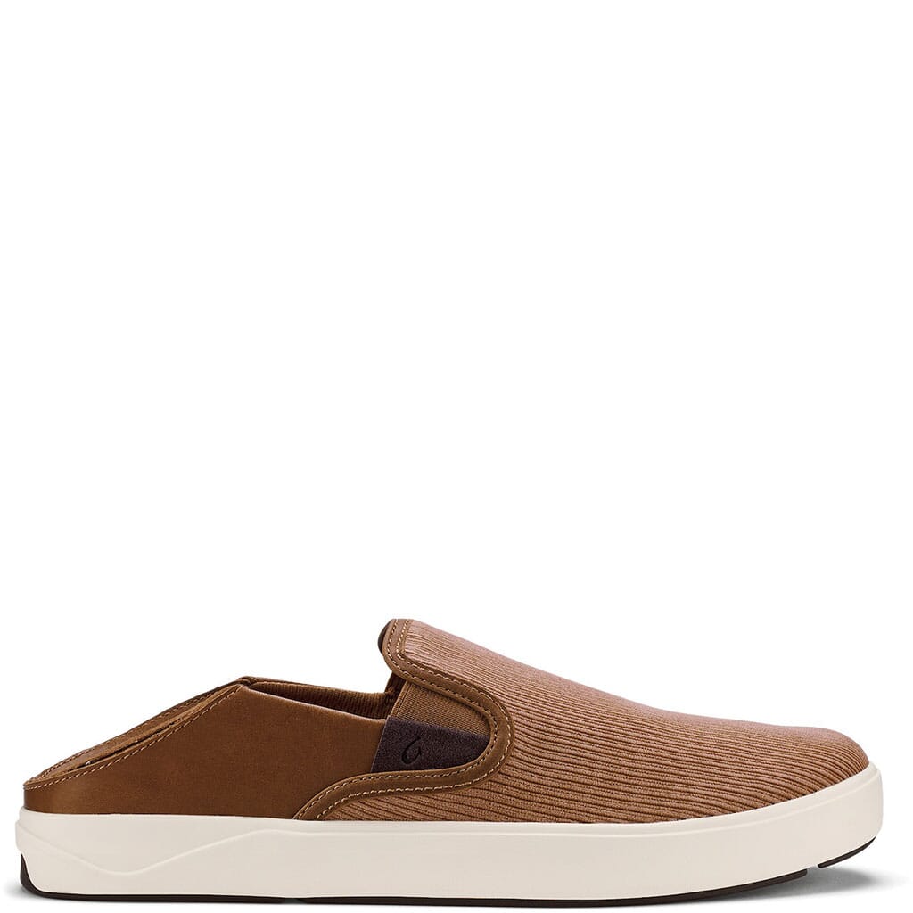 Olukai Men's Lae'ahi Kapa Corduroy Slip-On Shoes - Tan/Dark