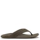 10465-VCVC OluKai Men's Tuahine WP Leather Flip Flops - Canteen