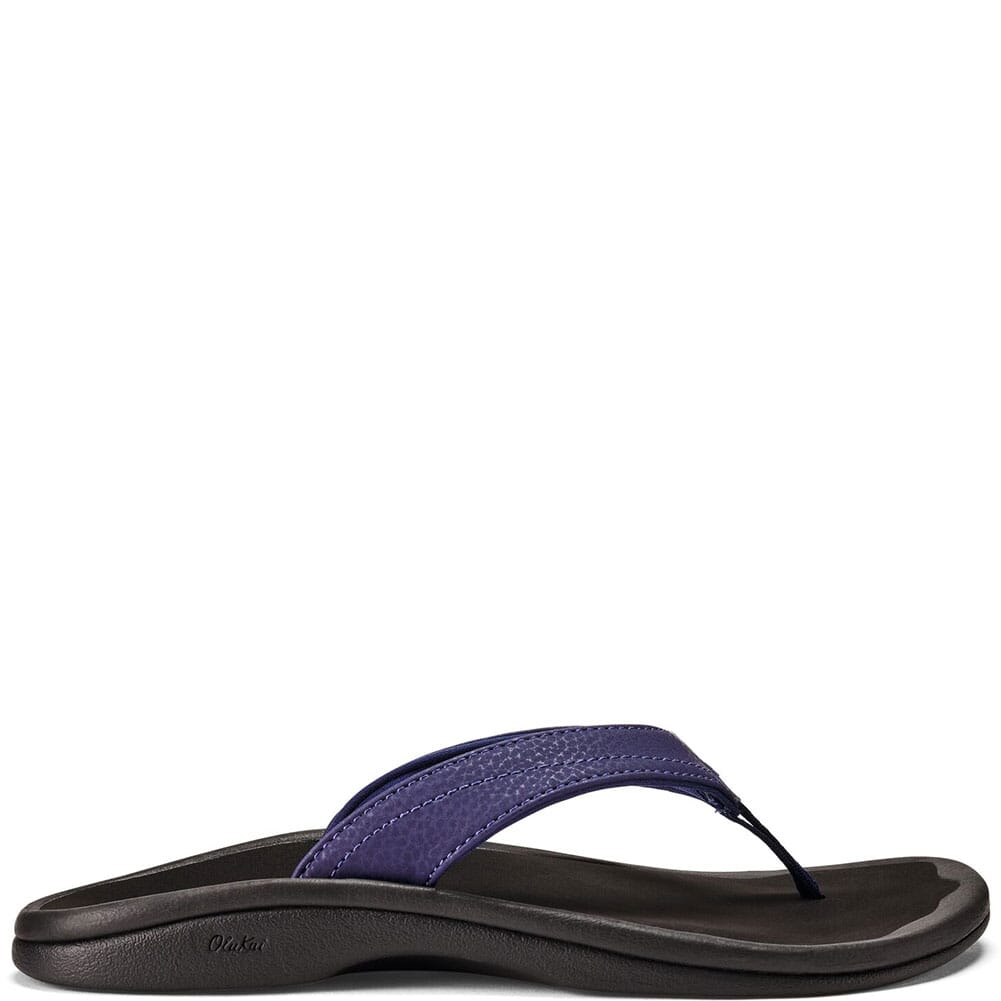 OluKai Women's Ohana Flip Flops Pacifica/Black elliottsboots