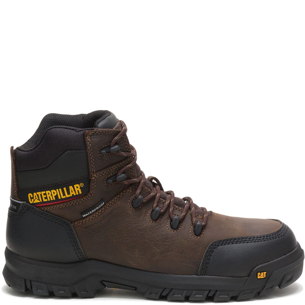 90977 Caterpillar Men's Resorption WP Comp Toe Safety Boots - Seal Brown