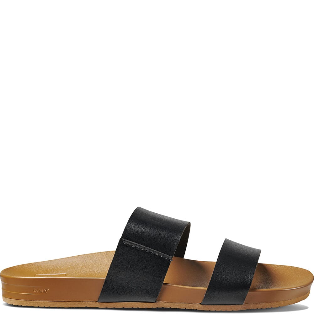 0A30KS-BLN Reef Women's Cushion Vista Sandals - Black/Natural