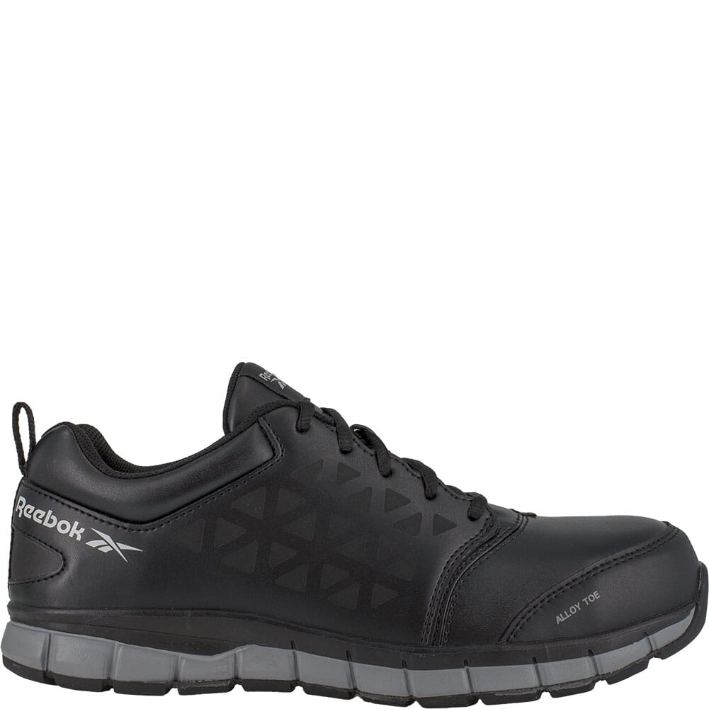 RB049 Reebok Women's Sublite Cushion Wide Toe Safety Shoes - Black