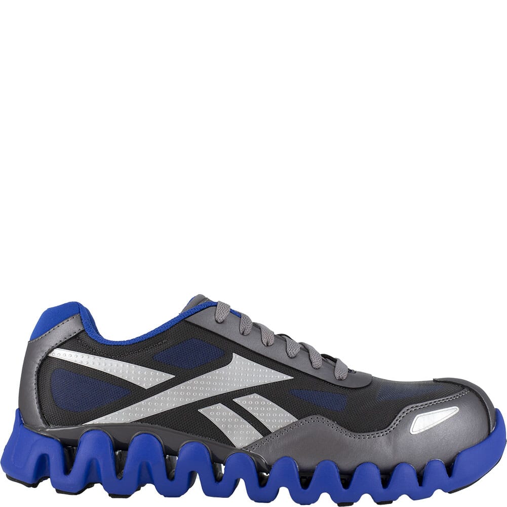 RB3018 Reebok Men's Zig Pulse Safety Shoes - Grey/Blue