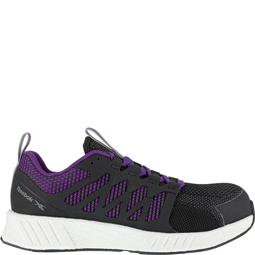 RB315 Reebok Women's Fusion Flexweave Safety Shoes - Black/Purple