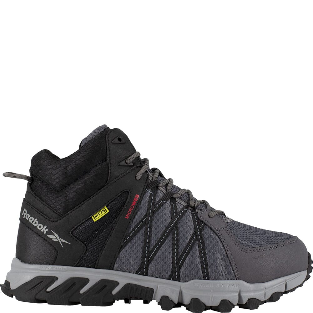 RB3404 Reebok Men's Trailgrip Internal Met Safety Shoes - Black/Grey