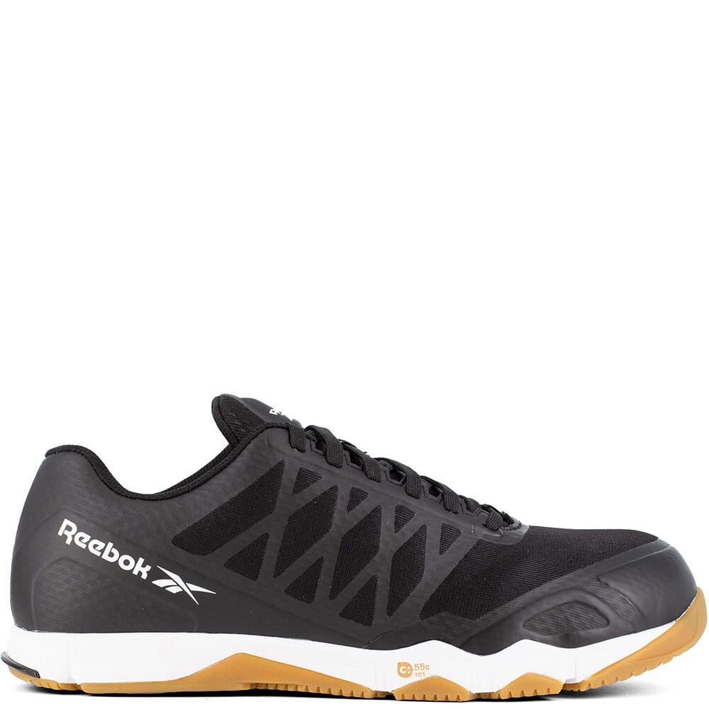 RB4450 Reebok Men's Speed TR Comp Toe Safety Shoes - Black/Gum