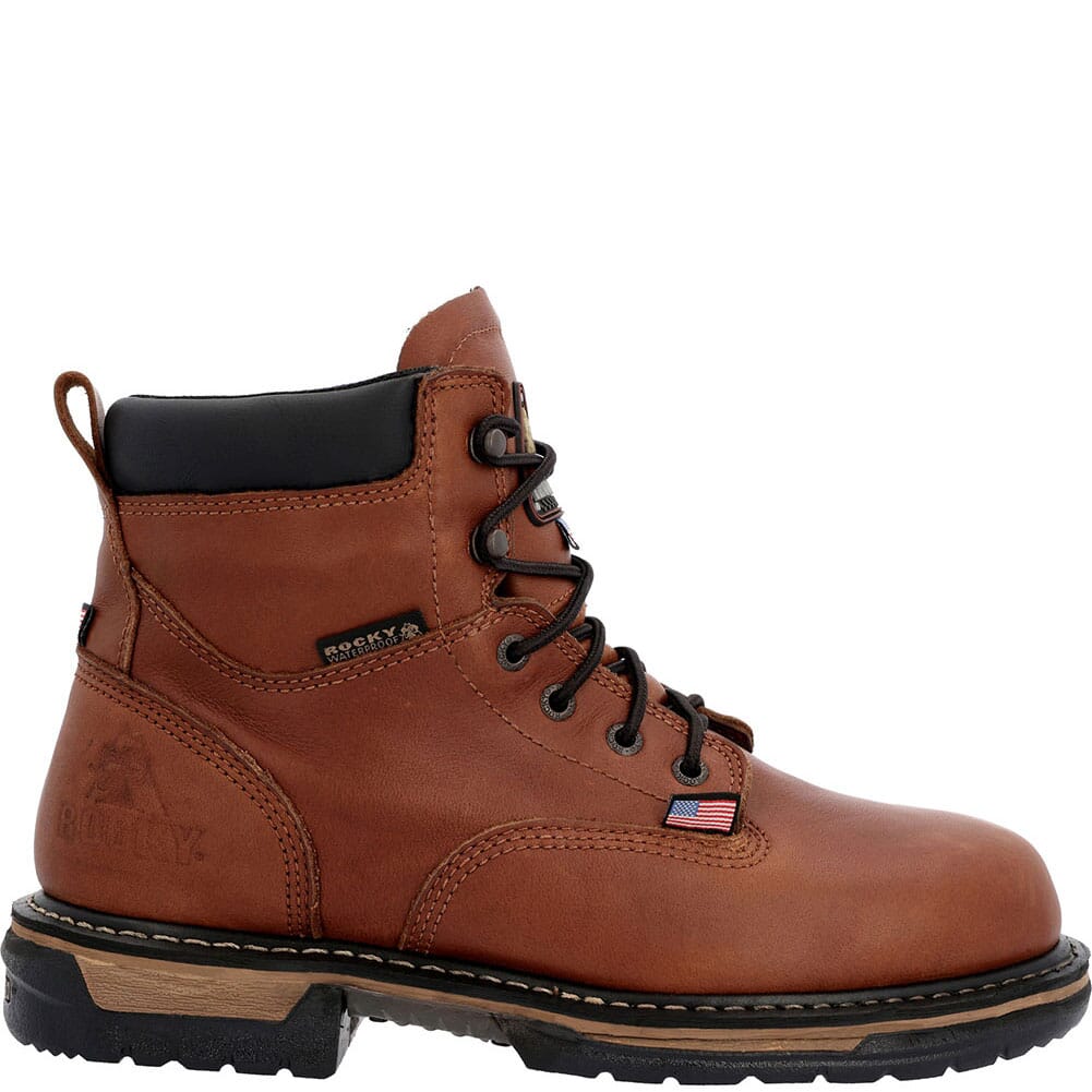 RKK0361 Rocky Men's Ironclad USA Made WP Work Boots - Brown