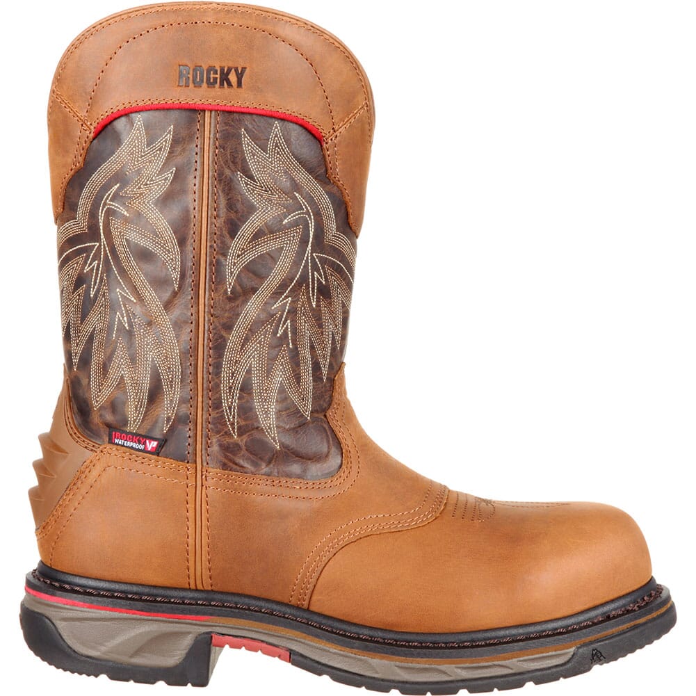 Rocky Men's Iron Skull WP Safety Boots - Dark Brown/Brown
