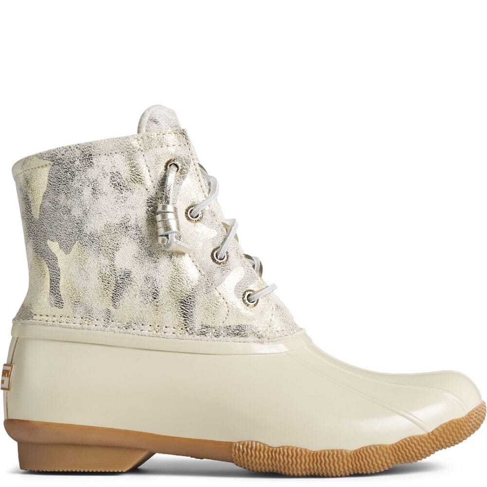 STS86696 Sperry Women's Saltwater Leather Pac Boots - Camo Ivory