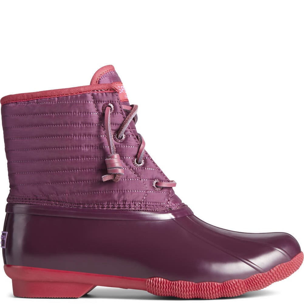 STS86706 Sperry Women's Saltwater Nylon Pac Boots - Persian Red
