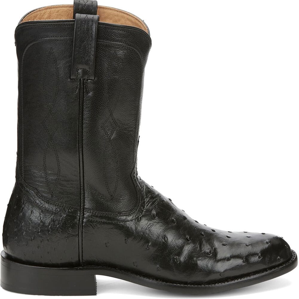 EP3576 Tony Lama Men's Monterey Full Quill Western Boots - Black