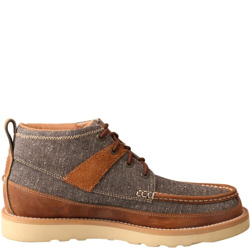 Twisted X Mens Size 8M Wedge Sole ECO TWX Driving Moc Boots Dust/Brown MCA0018 Men main image 4