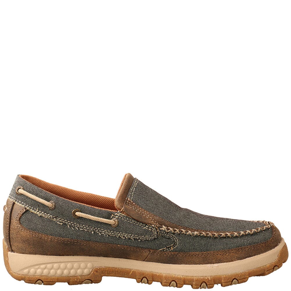 Twisted X Men's CellStretch Driving Moc Slip On Shoes - Eco | elliottsboots