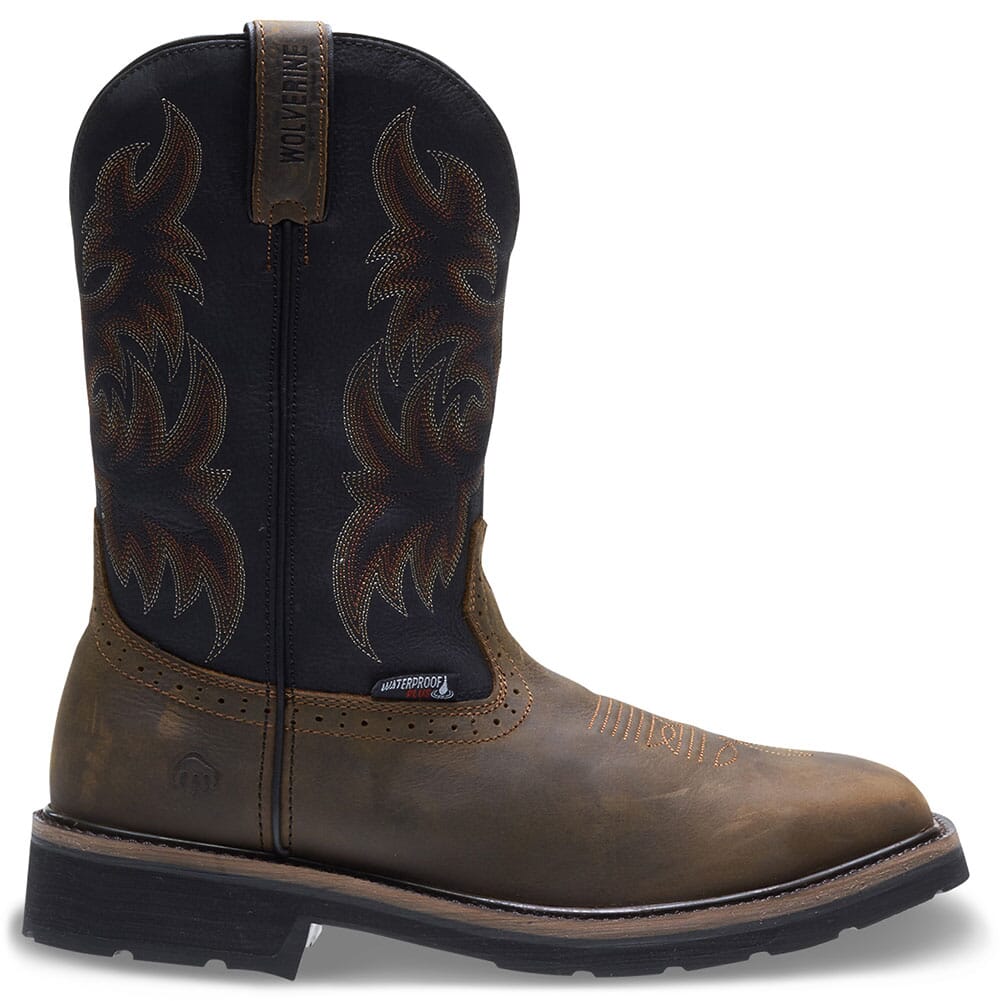 Wolverine Men's Rancher WP Safety Boots - Black/Brown