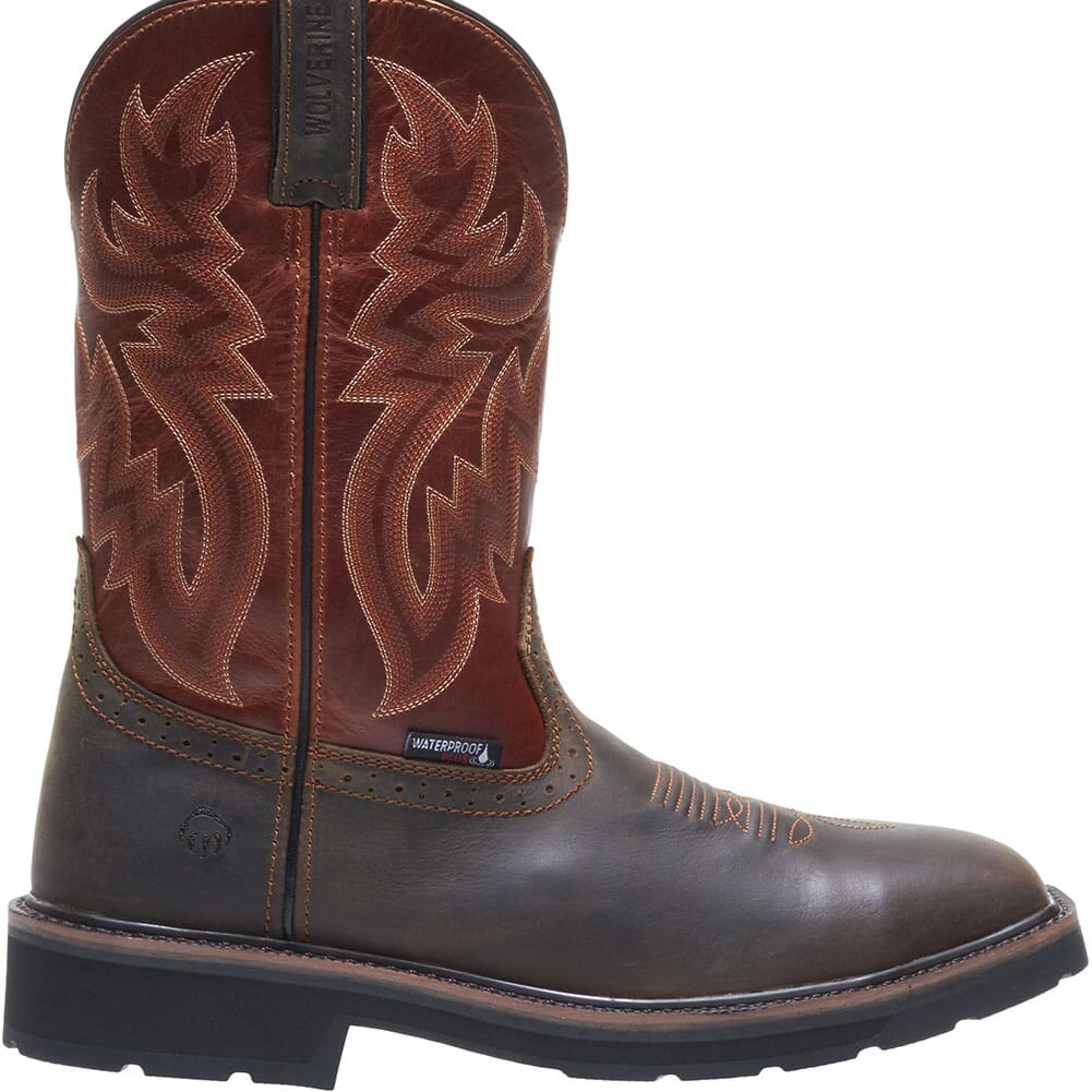 Wolverine Men's Rancher WP Work Boots - Rust/Brown | elliottsboots