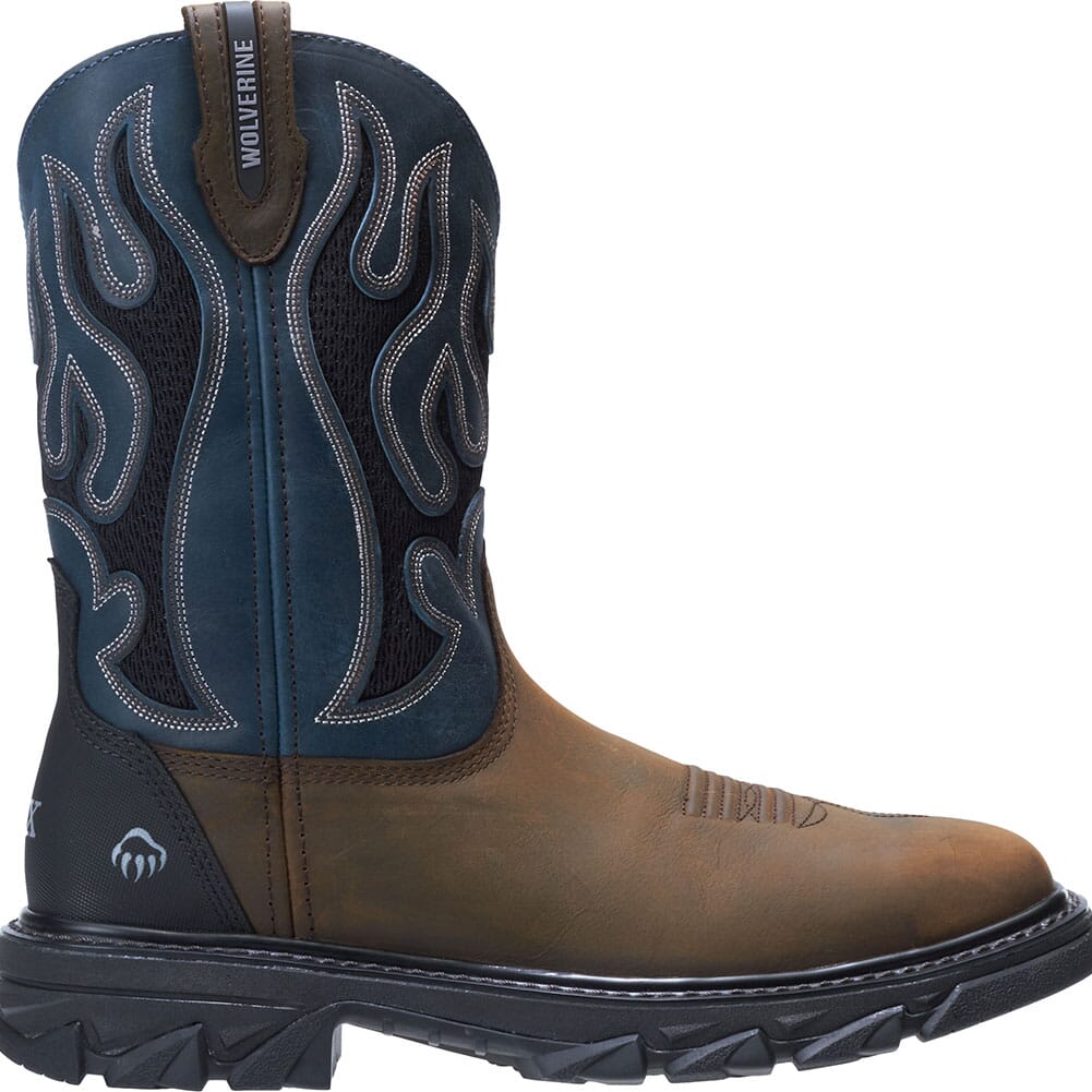 Wolverine Men's Ranch King Safety Boots - Brown/Blue