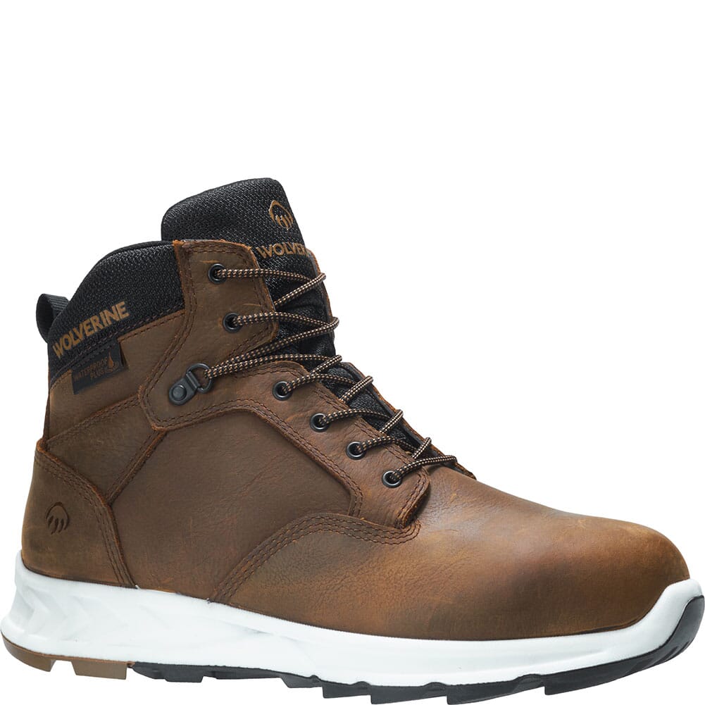 W201156 Wolverine Men's Shiftplus Mid LX Safety Boots - Brown