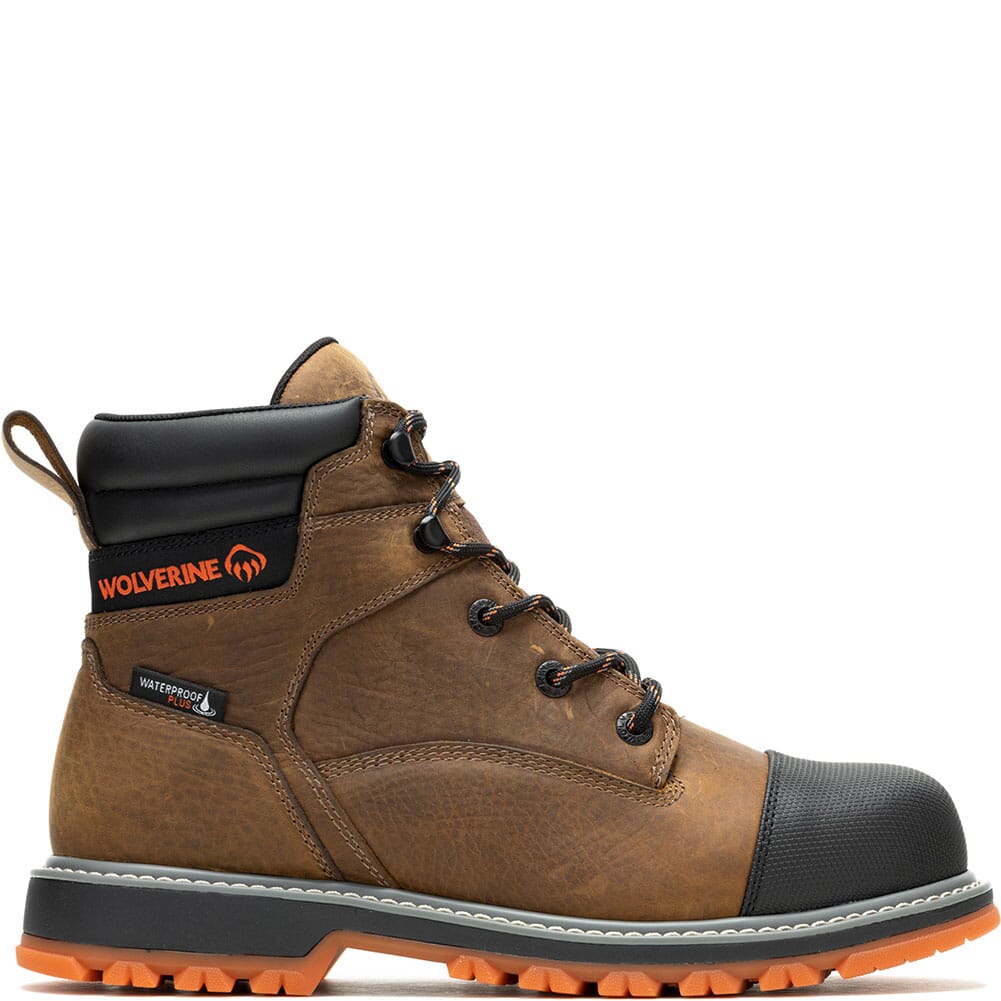 W231098 Wolverine Men's Floorhand LX Cap Toe Safety Boots - Sudan Brown
