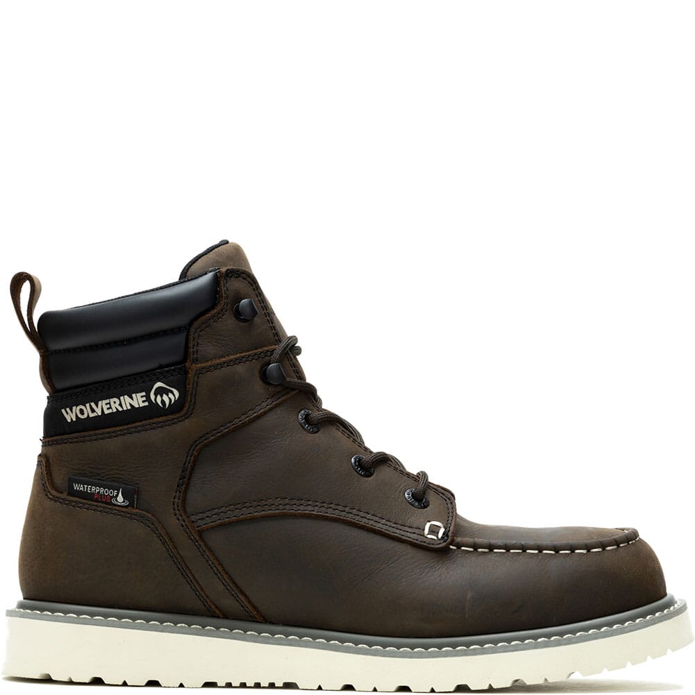 W231102 Wolverine Men's Trade Moc Toe Safety Boots - Dark Brown