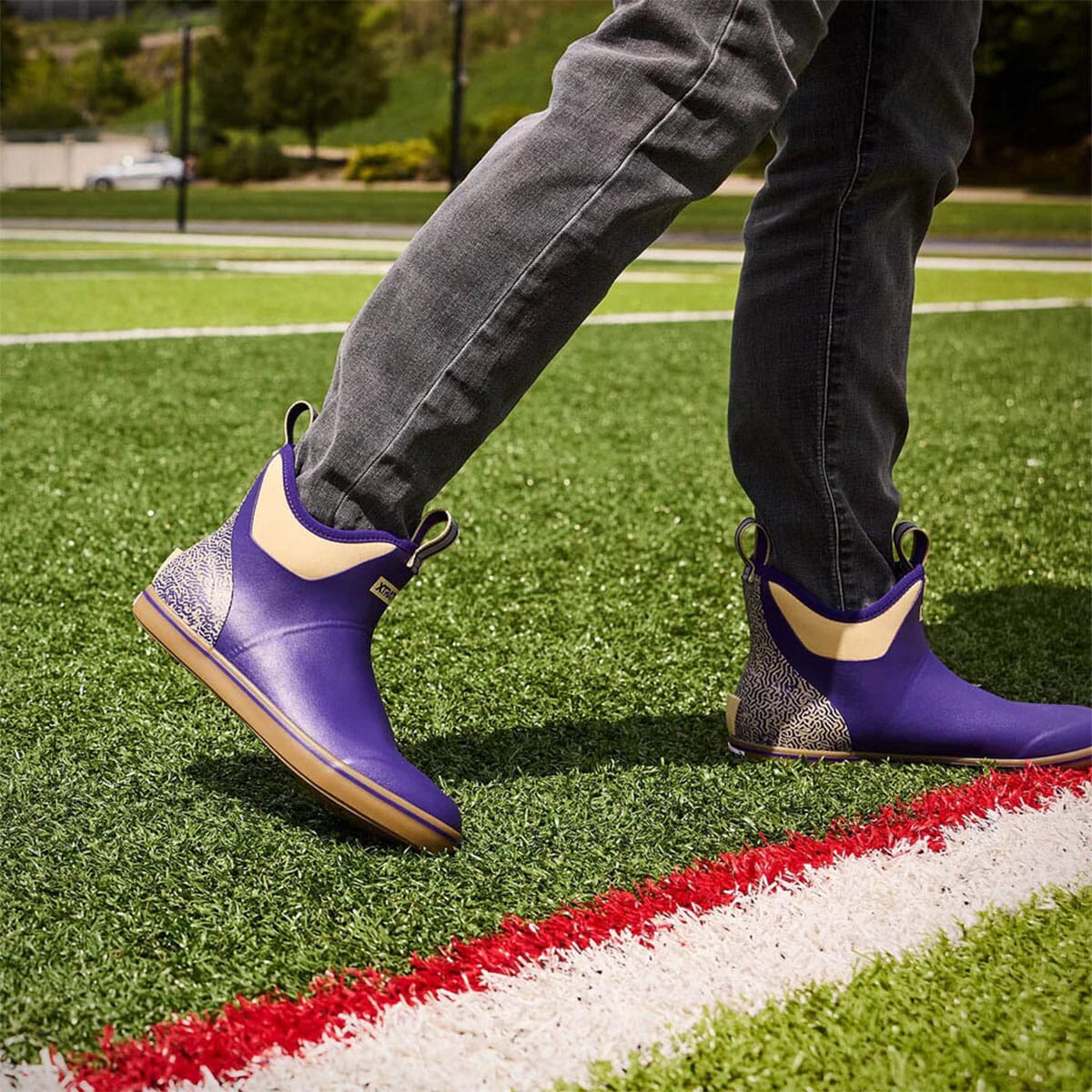 XTRATUF Men's Tailgate Ankle Deck Boots - Purple | elliottsboots