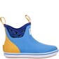 XTRATUF Women's Ankle Deck Rubber Boots Light Blue Right Side