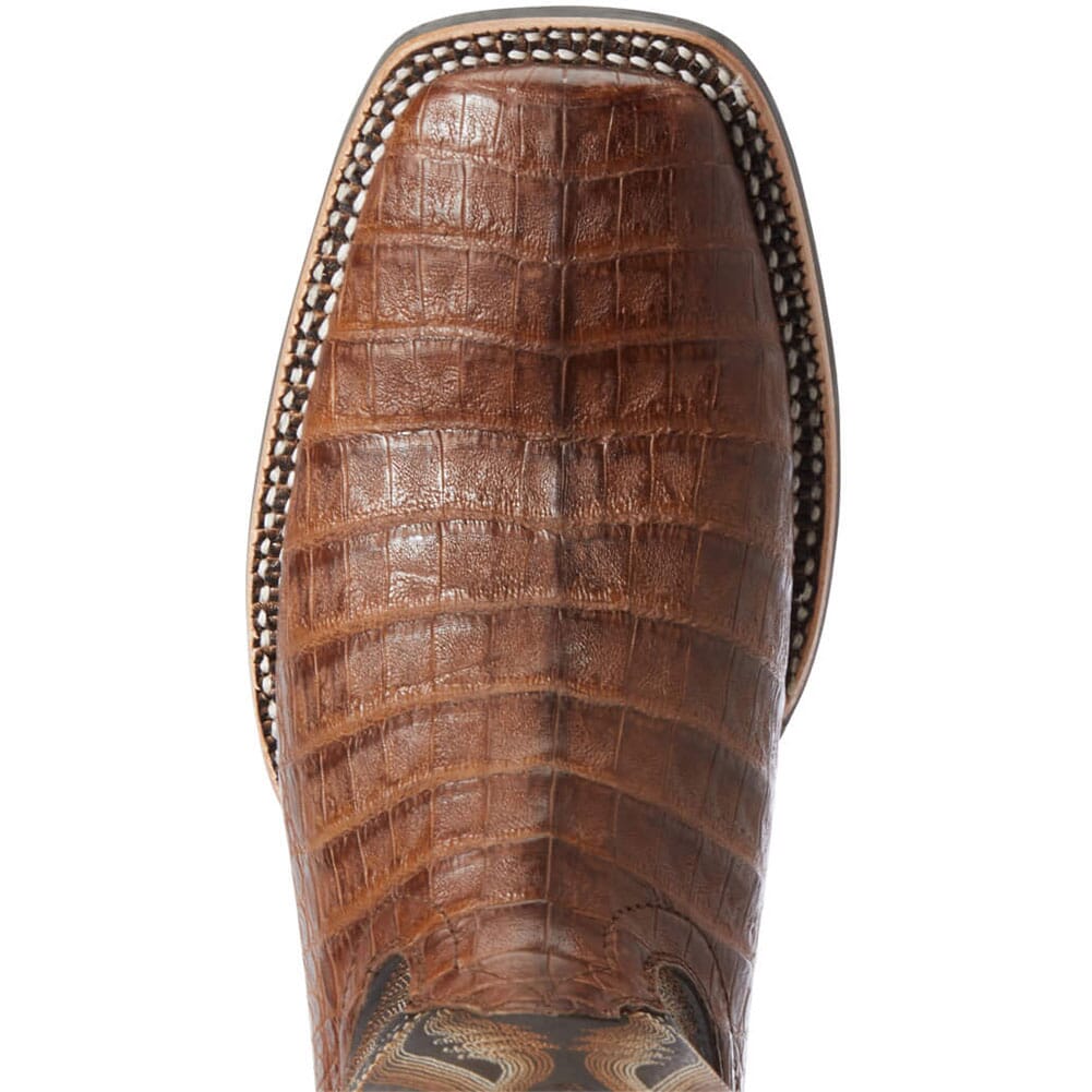 10034030 Ariat Men's Double Down Western Boots - Carmel Caiman Belly