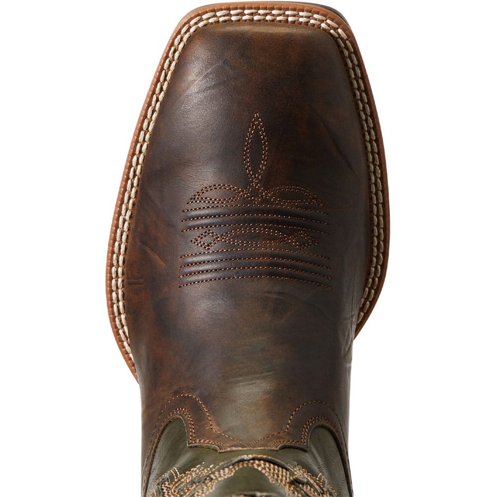 10040239 Ariat Men's Toughy VentTek 360 Western Boots - Herd Brown