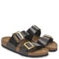 1029457 Birkenstock Women's Sydney Luxe Buckle Sandals - Graceful Licorice
