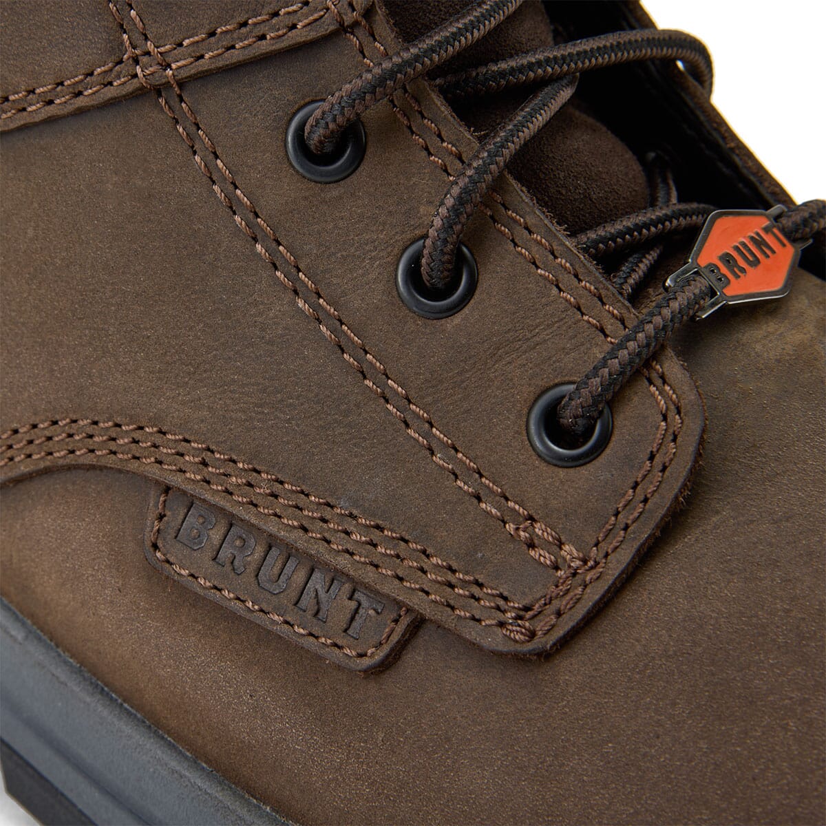 BRUNT Men's Kasparian Comp Toe Safety Boots and Tumbler - Browm