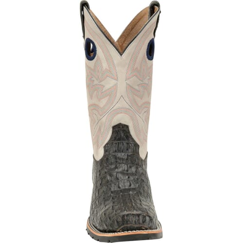 Double-H Men Caiman Western Boots Croc Embossed Leather 10.5 EE Steel Toe DH5230 Double H Men main image 2