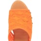 Dingo Women's Crafty Woven Sandals Orange Toe Profile