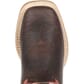 Durango Lil' Rebel Pro Little Kid's Western Boots Dark Chestnut/Crims Toe Profile
