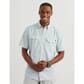 HUK Men's Tide Point Button-Down Printed Shirt - Heron Blue