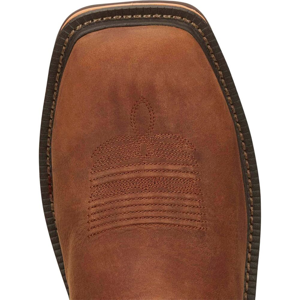 CR4010 Justin Original Men's Resistor Safety Boots - Caramel/Turkish Blue