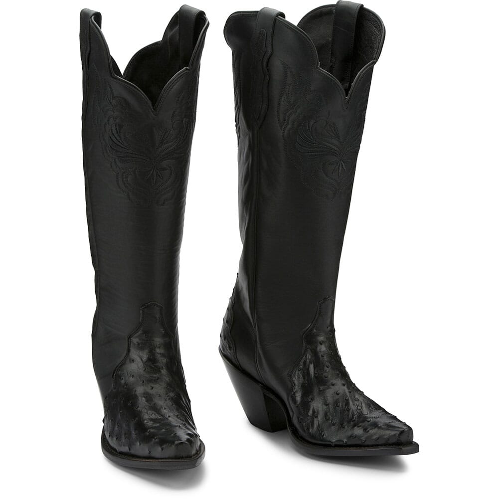 RML352 Justin Women's Chelsea Full Quill Casual Boots - Black