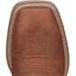 Justin Women's Halter Western Boots Roasted Cognac Toe Profile