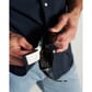 Tecovas Men's Performance Western SS Pearl Snap - Navy