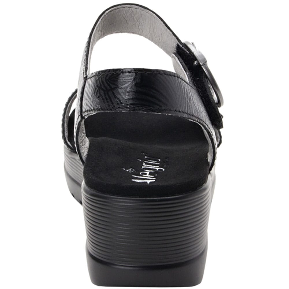 MOR-520 Alegria Women's Morgyn Flatform Wedge Sandals - Black
