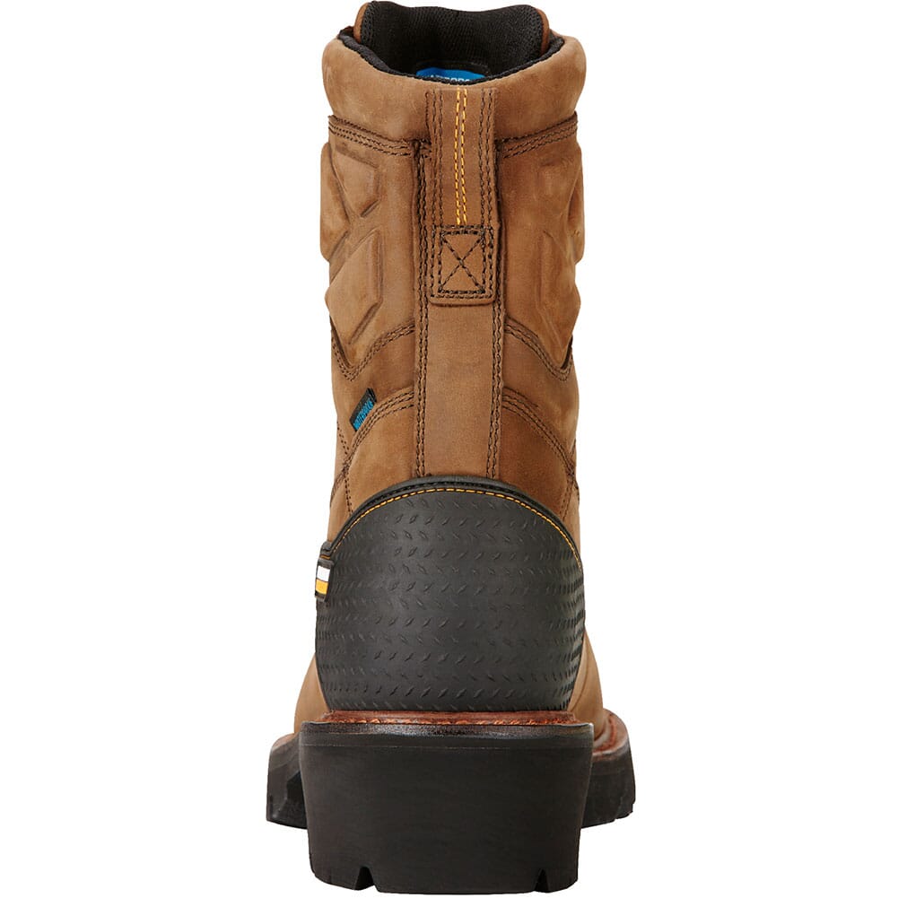 10018563 Ariat Men's Powerline Waterproof Work Boots - Distressed Brown