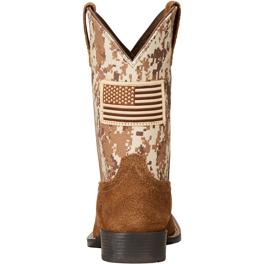 Ariat Youth Patriot Western Boots - Antique Mocha/Sand Camo