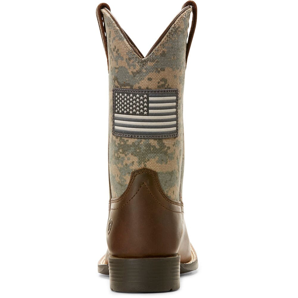 Ariat Kid's Patriot Western Boots - Distressed Brown/Sage Camo